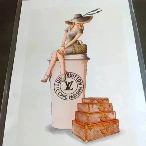 Fantastic Oliver Gal Louis Vuitton Print 18x13 - Picture 1 of 1